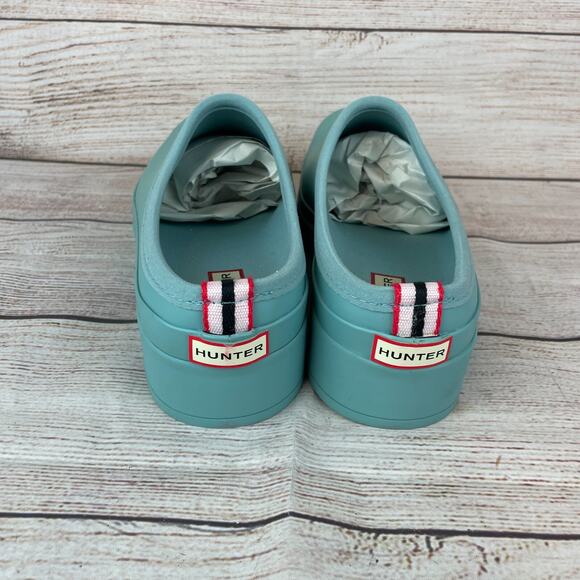 Hunter Play Womens Sz 11 Clogs Green Rubber Gardening Rain - Picture 5 of 10